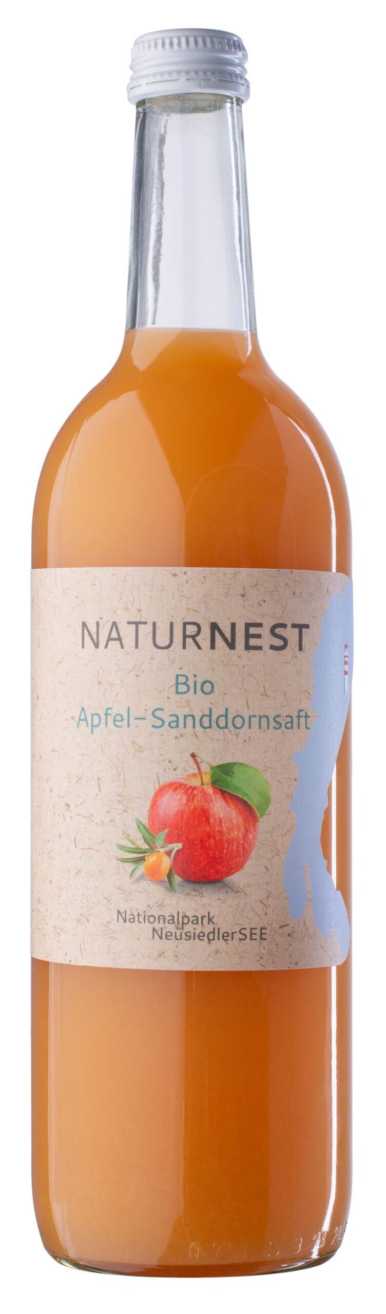 Produktbild für Bio Apfel-Sanddornsaft 750ml